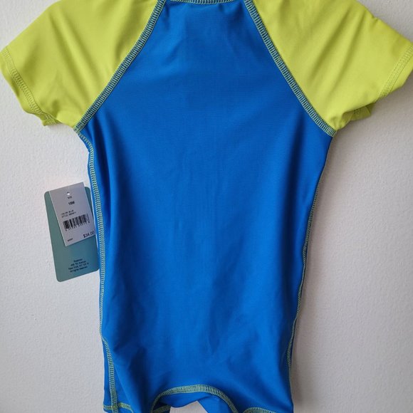 Floatmini Baby Boy Crocodile Swimsuit in Blue/Green Size 18M - Picture 4 of 4